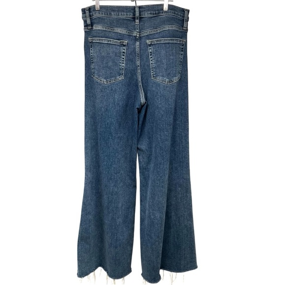 Frame Le Palazzo Crop Wide Leg High Rise Casual Denim Jeans Women’s 30 - Picture 10 of 16